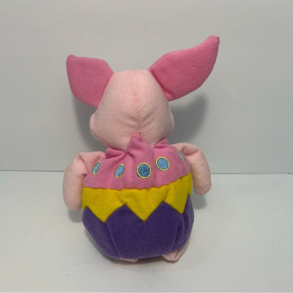 Disney Store Winnie the Pooh Easter Egg Outfit Piglet 8” Mini Bean Bag Plush Toy - Picture 5 of 7